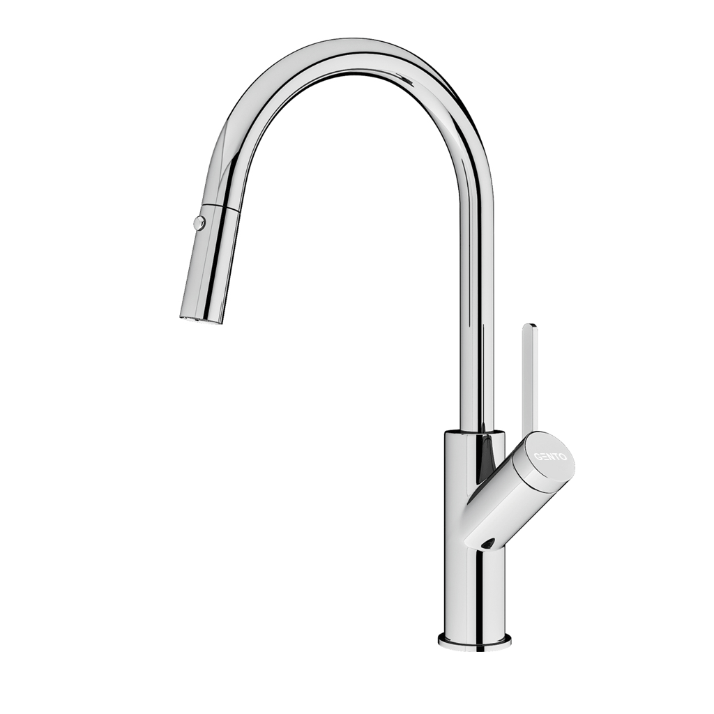 206-new Vòi rửa nóng lạnh dây rút Gento GT-206 new - Ảnh 1