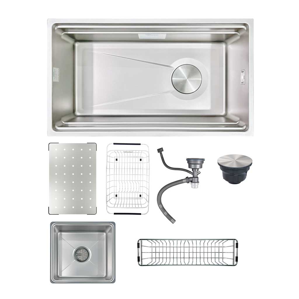 7645 Chậu Rửa Bát Inox Chống Xước GENTO: GT04 – 7645 New tặng vòi - Ảnh 1