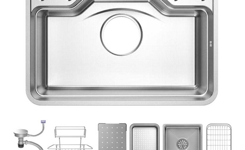 Chậu Rửa Bát Inox Chống Xước GENTO: GT04 – 7848 Smart tặng vòi rút