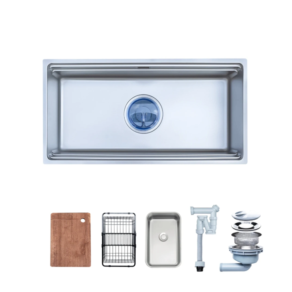 LIRA NJ566D 1 Chậu rửa bát 1 hố NOBINOX LIRA NJ566D - Ảnh 1