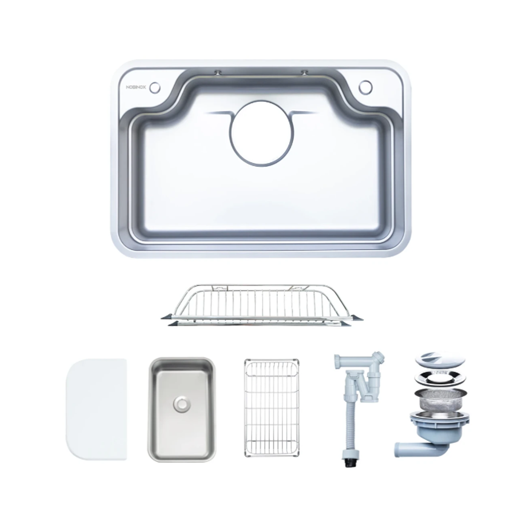 NOBINOX ARVO B370 1 Chậu rửa bát 1 hố NOBINOX ARVO B370 - Ảnh 1