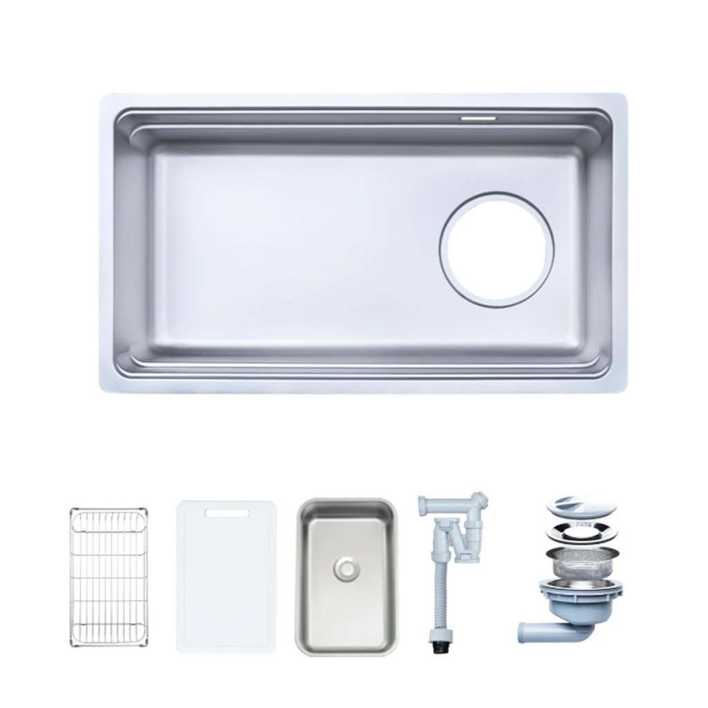 NOBINOX ARVO V676 1 Chậu rửa bát 1 hố NOBINOX ARVO V676 - Ảnh 1