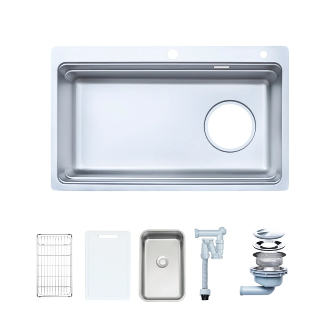 NOBINOX ARVO V775 1 Chậu rửa bát 1 hố NOBINOX ARVO V775 - Ảnh 1