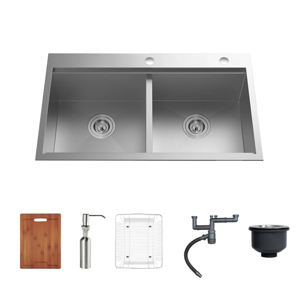 NOBINOX LIKEN NL785 1 Chậu rửa bát 2 hố NOBINOX LIKEN NL785 - Ảnh 1