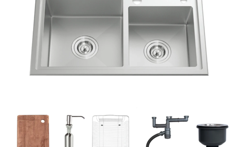 Chậu rửa bát 2 hố NOBINOX LIKEN NL786