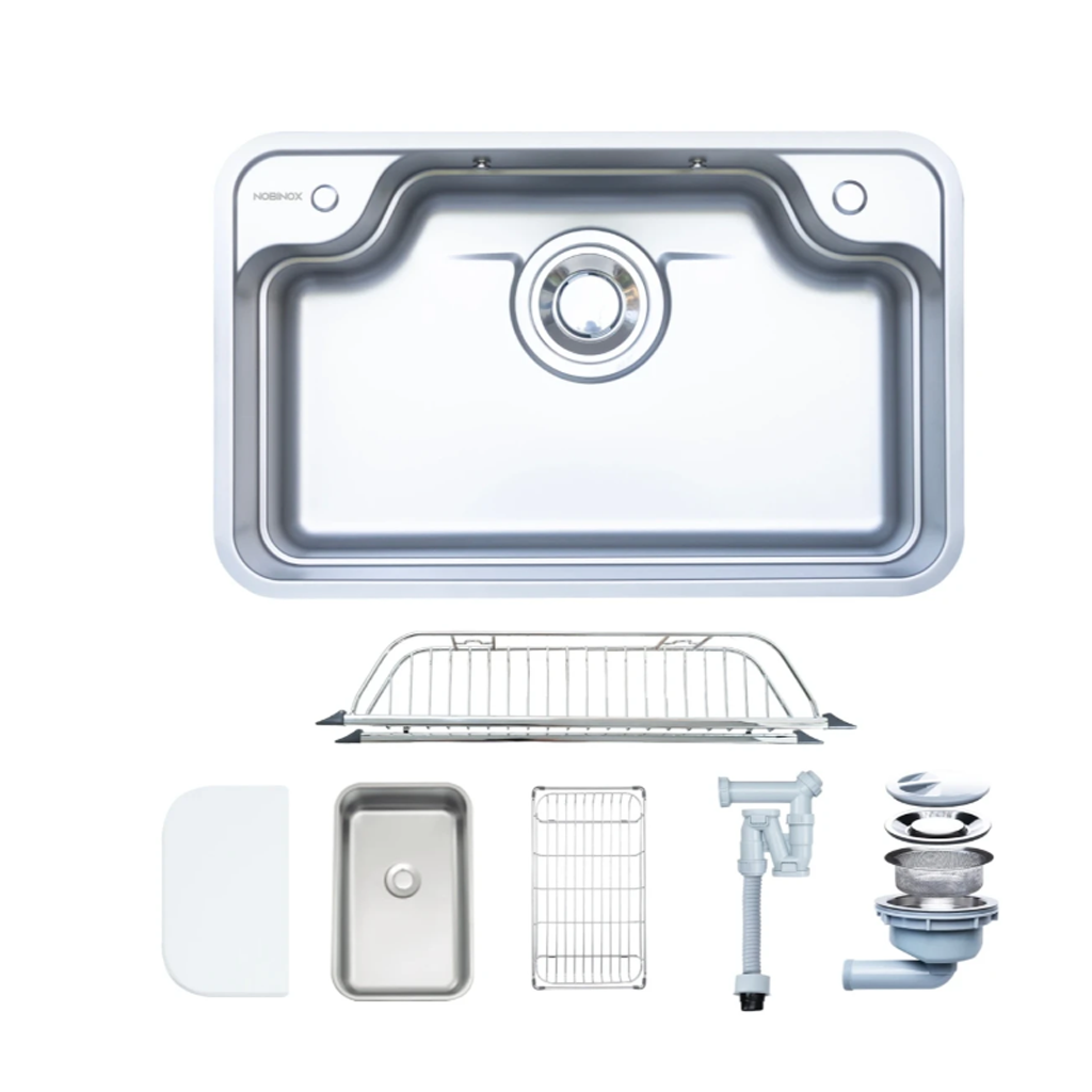 NOBINOX LIKEN NL790D 1 Chậu rửa bát 1 hố NOBINOX LIKEN NL790D - Ảnh 1