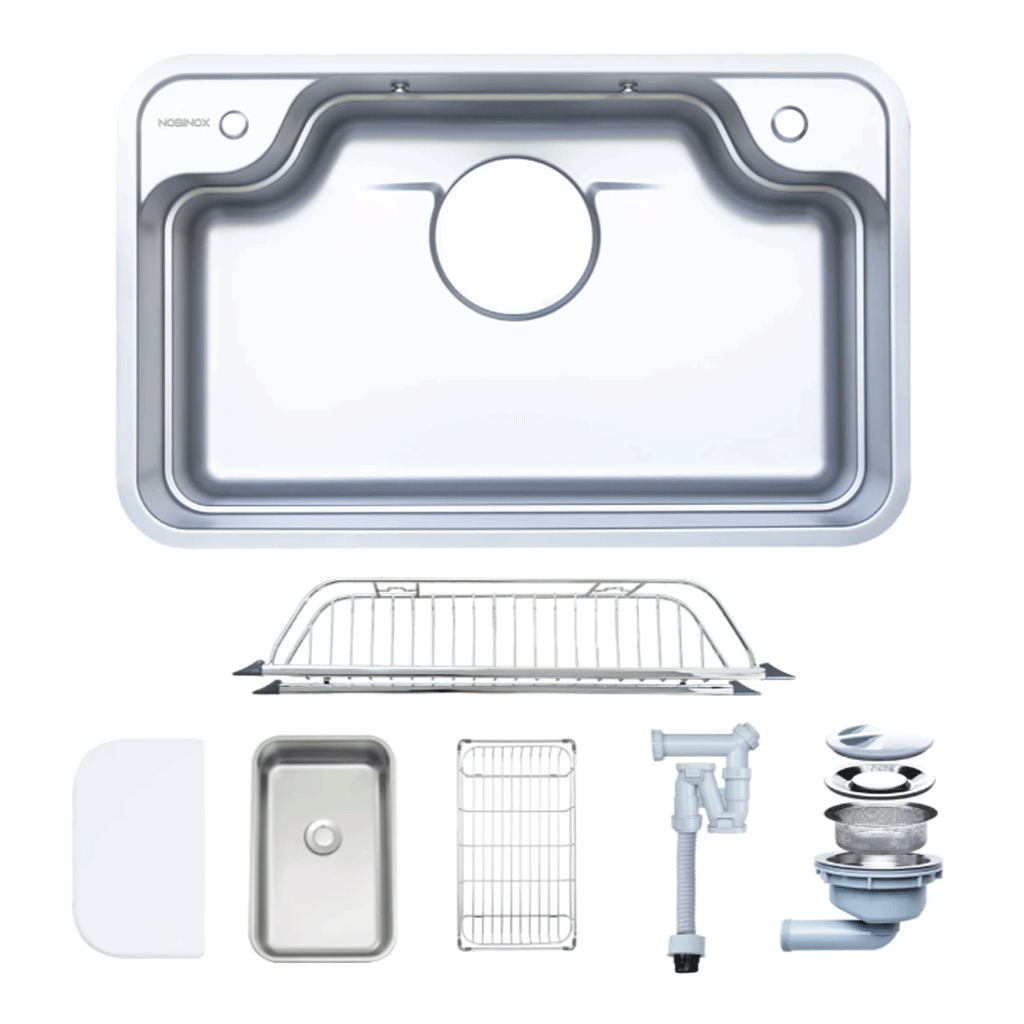 NOBINOX-LIKEN-NL890D-1 Chậu rửa bát 1 hố NOBINOX LIKEN NL890D - Ảnh 1