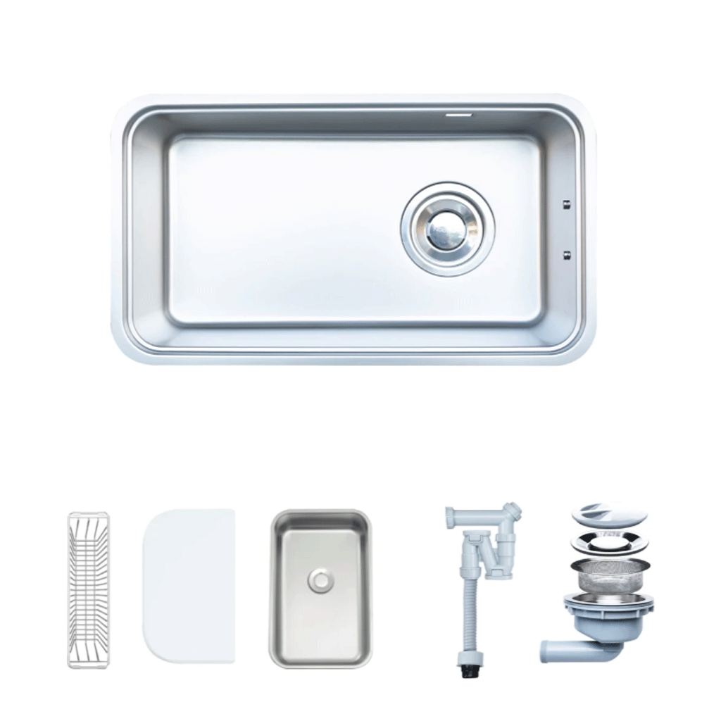 NOBINOX-MONO-VA204D-1 Chậu rửa bát 1 hố NOBINOX MONO VA204D - Ảnh 1