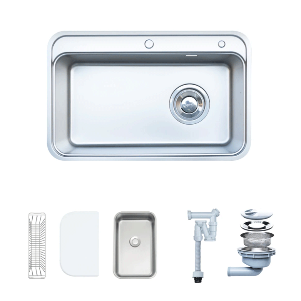 NOBINOX-MONO-VA207-1 Chậu rửa bát 1 hố NOBINOX MONO VA207 - Ảnh 1