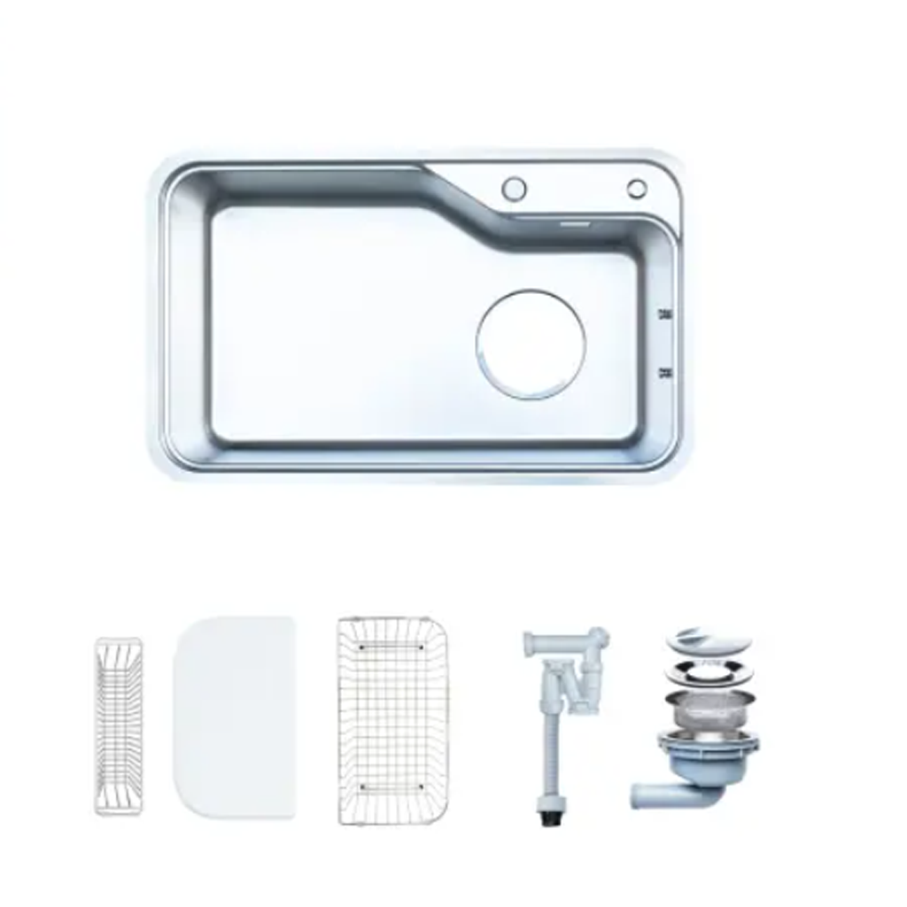 NOVA A182 1 Chậu rửa bát 1 hố NOBINOX NOVA A182 - Ảnh 1